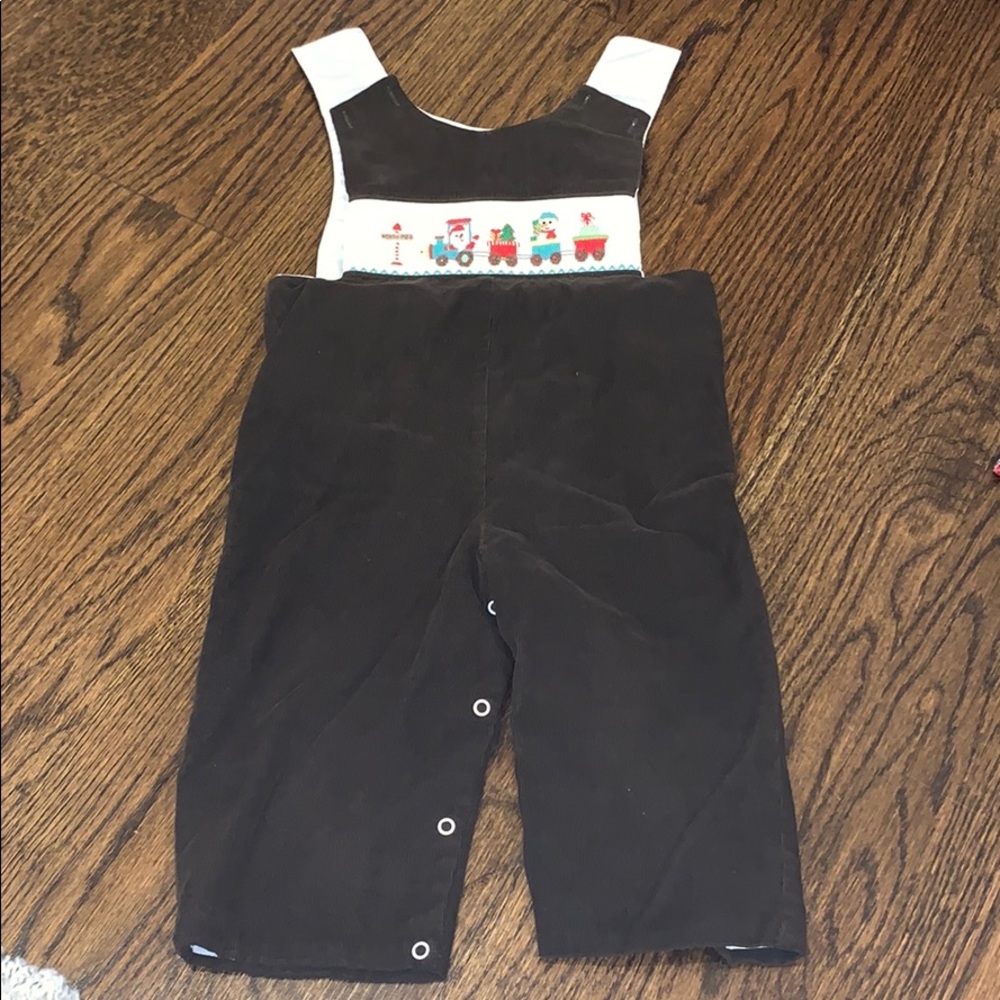 Boys smocked Polar express longall 18m
